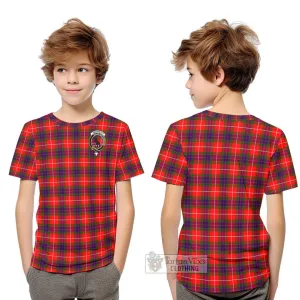 Abernethy Tartan Kid T-Shirt with Family Crest