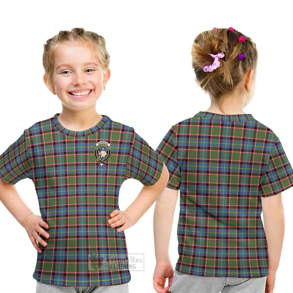 Aikenhead Tartan Kid T-Shirt with Family Crest
