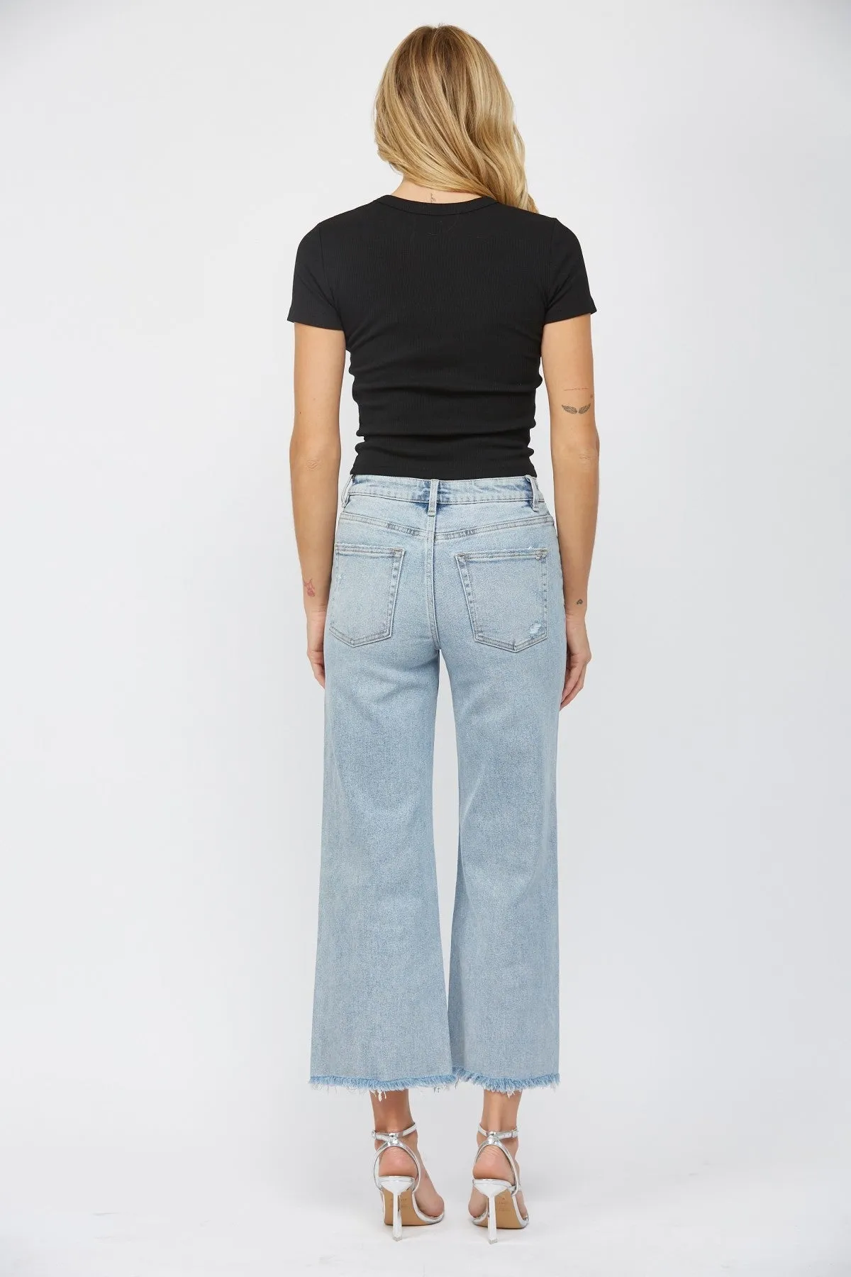 Ankle Wide Leg Jeans