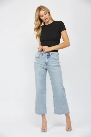 Ankle Wide Leg Jeans