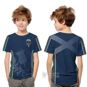 Arbuthnot Tartan Kid T-Shirt with Family Crest and Scottish Thistle Vibes Sport Style
