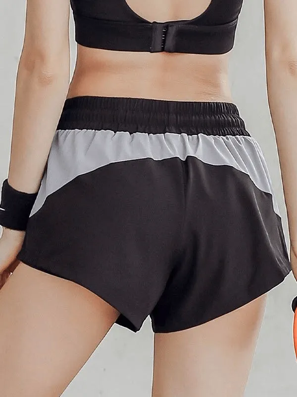 Casual Breathable Elastic Waist Sports Shorts / Fitness Sportswear - SF0209