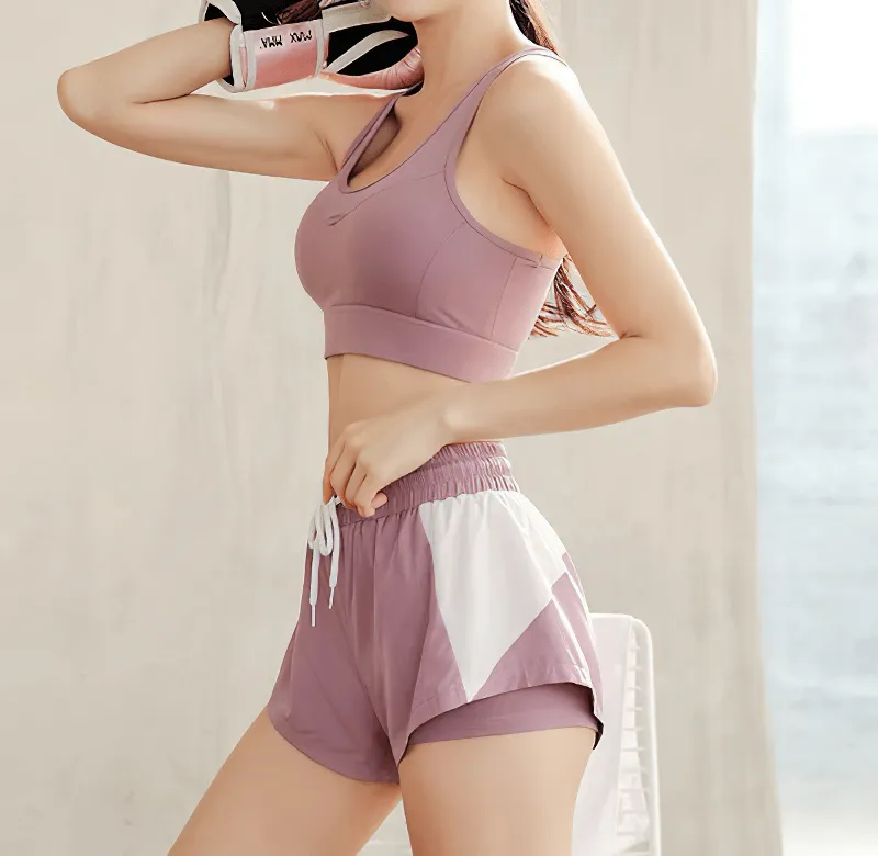 Casual Breathable Elastic Waist Sports Shorts / Fitness Sportswear - SF0209