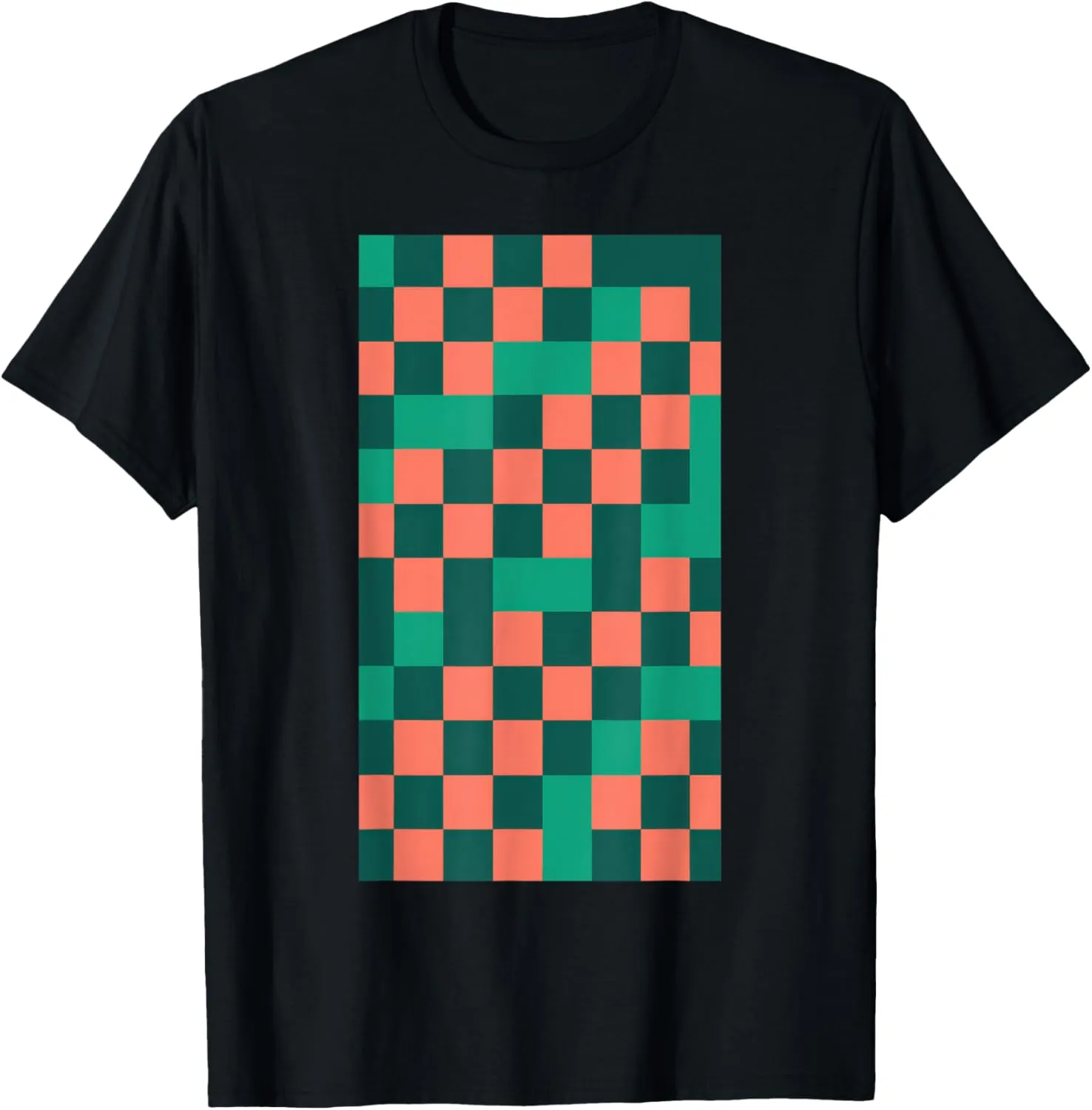 Checkered Checkerboard Pattern Geometric Pattern T-Shirt
