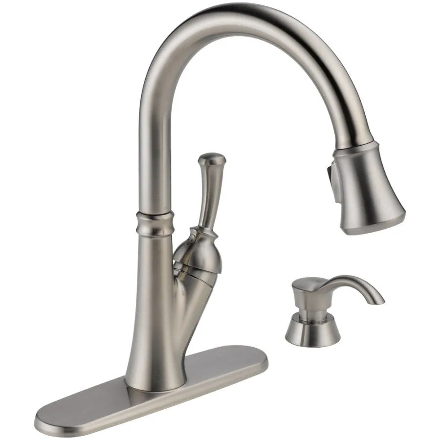 Delta Savile Venetian Bronze 1-Handle Pull-Down Kitchen Faucet - Stainless