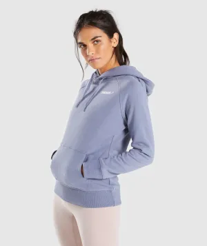 Gymshark Women's Crest Hoodie - Steel Blue
