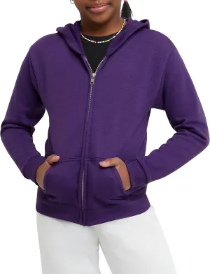 Hanes Girls' Comfortsoft Ecosmart Full-Zip Hoodie