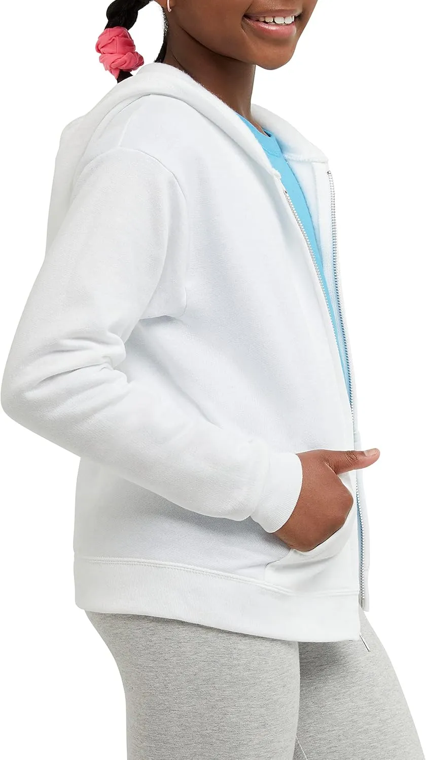 Hanes Girls' Comfortsoft Ecosmart Full-Zip Hoodie