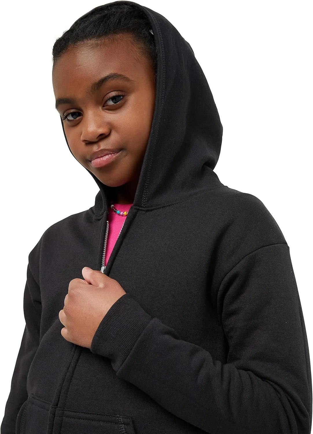 Hanes Girls' Comfortsoft Ecosmart Full-Zip Hoodie
