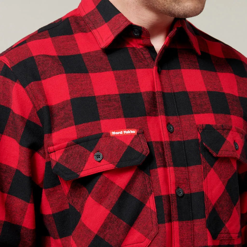 Hardyakka Foundations Check Flannel Long Sleeve Shirt (Y07295)