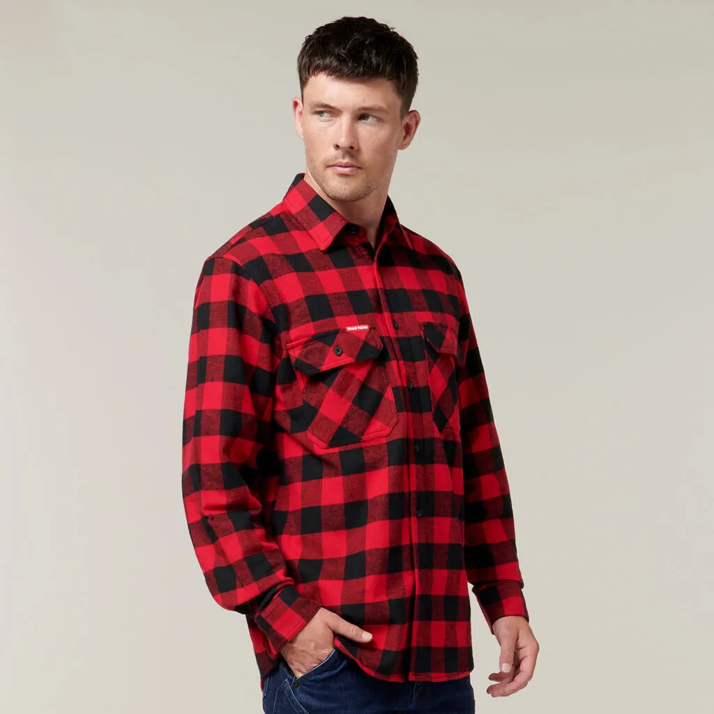 Hardyakka Foundations Check Flannel Long Sleeve Shirt (Y07295)