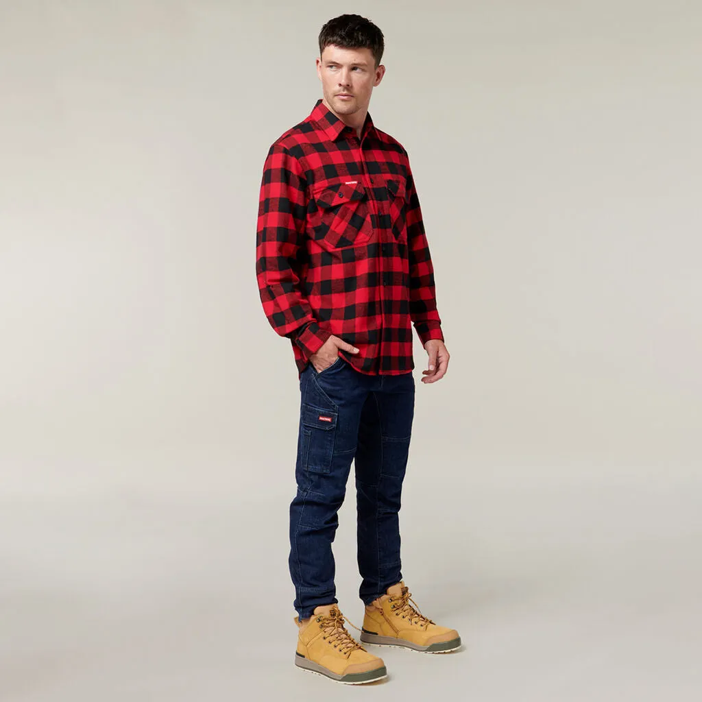 Hardyakka Foundations Check Flannel Long Sleeve Shirt (Y07295)
