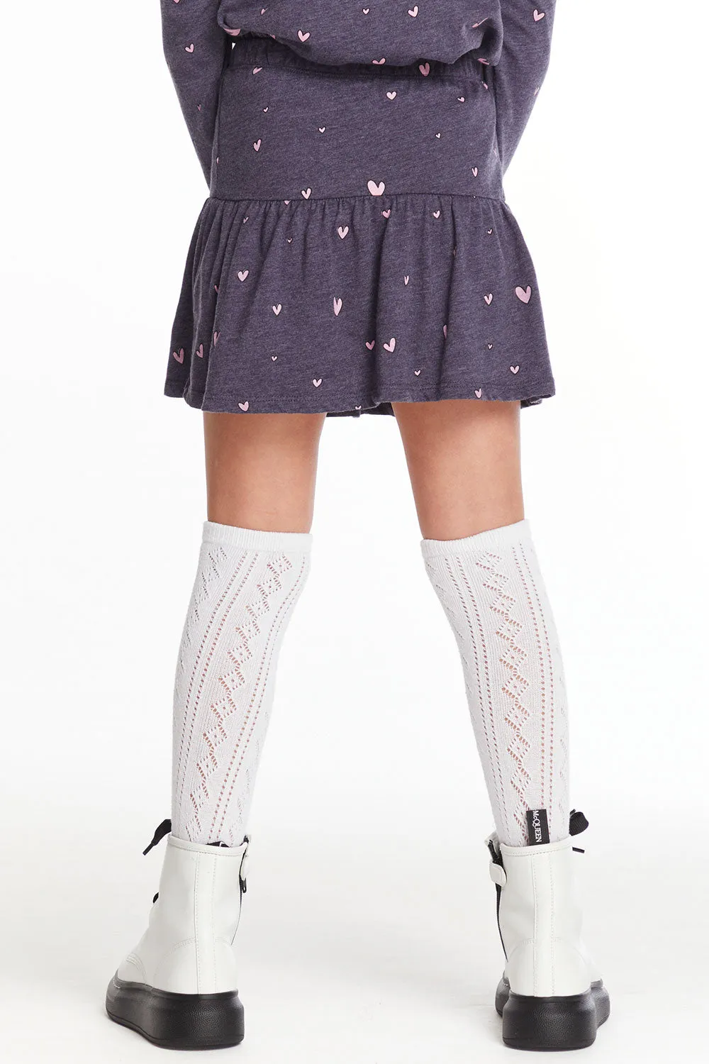 Hearts Girls Peplum Skort
