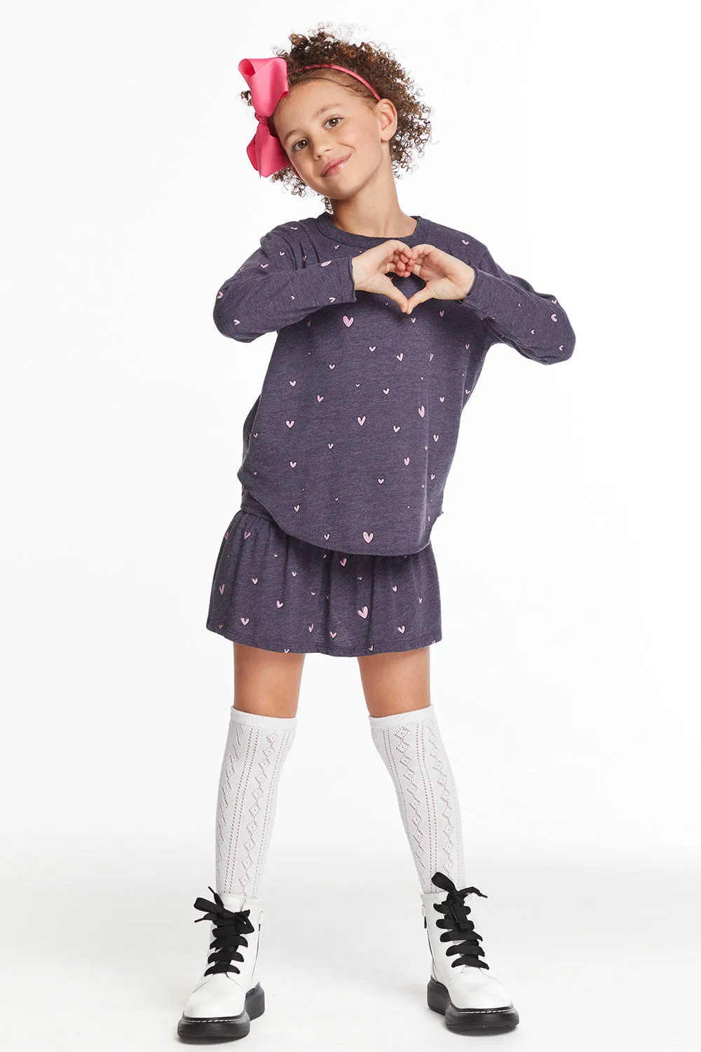 Hearts Girls Peplum Skort