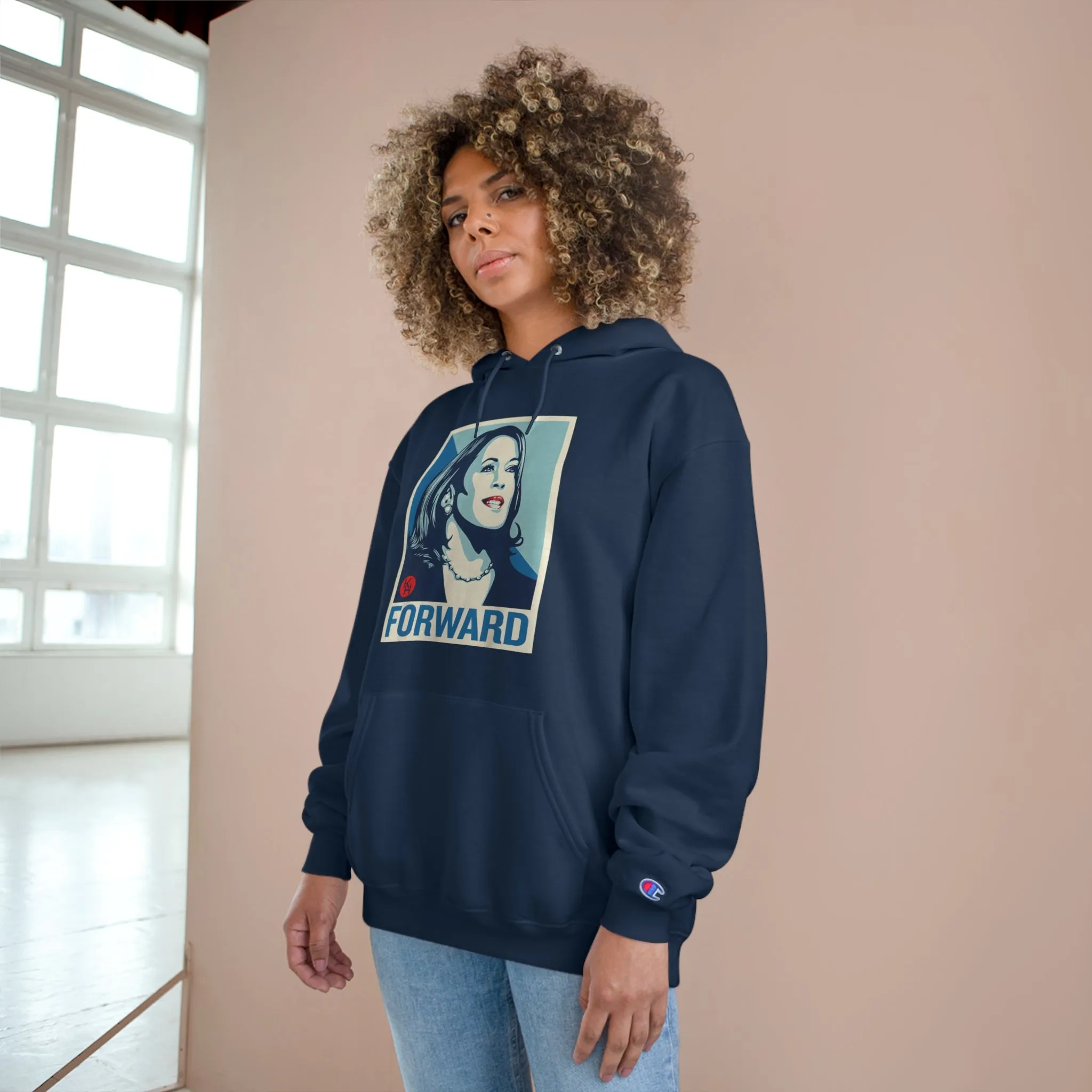 Kamala Harris FORWARD Champion Hoodie