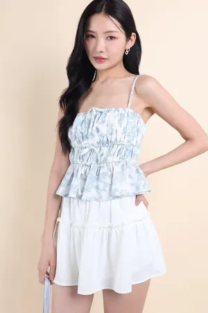 LOVEA RUFFLES SKORTS IN WHITE