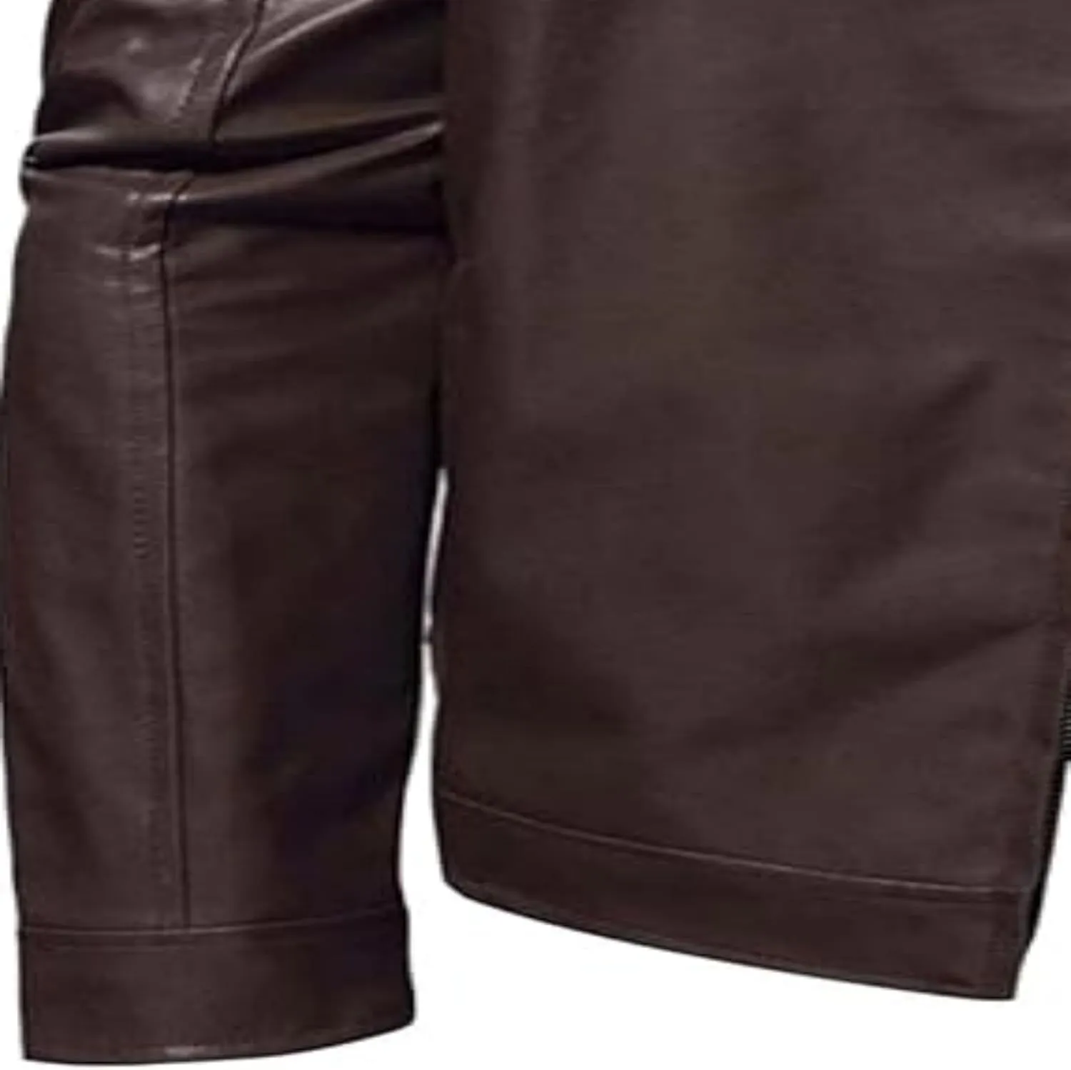 Men Slim Fit Motorcyle Leather Jacket Zip-Up Windbreaker Leather Jackets Lightweight PU Vintage Biker Coat