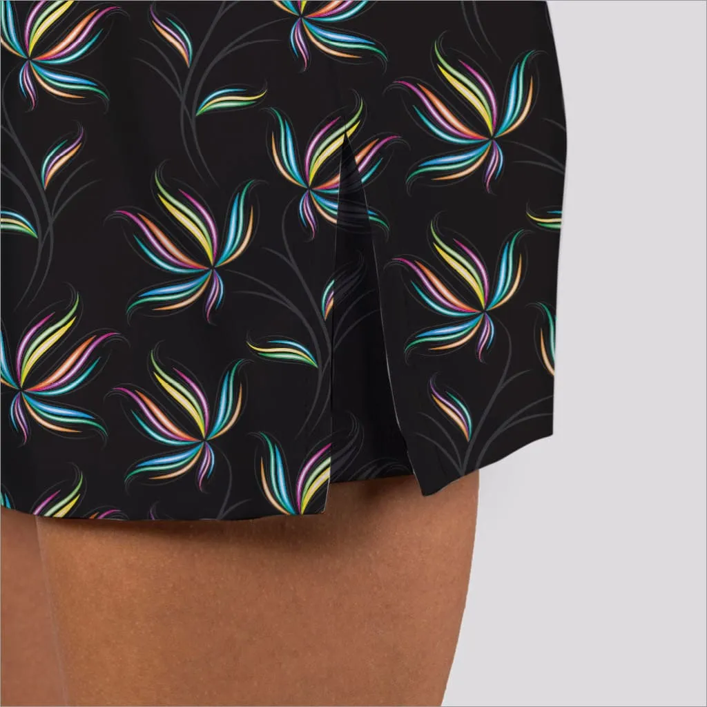 MIDNIGHT BLOSSOMS PULL ON SKORT