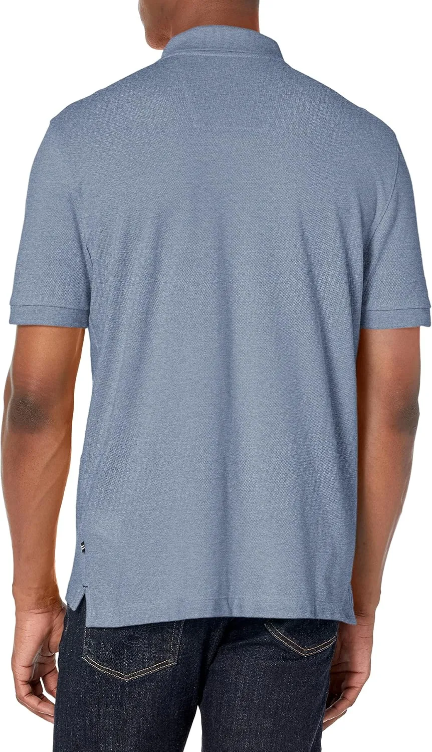Nautica Men's Short Sleeve Classic Fit Pique Polo