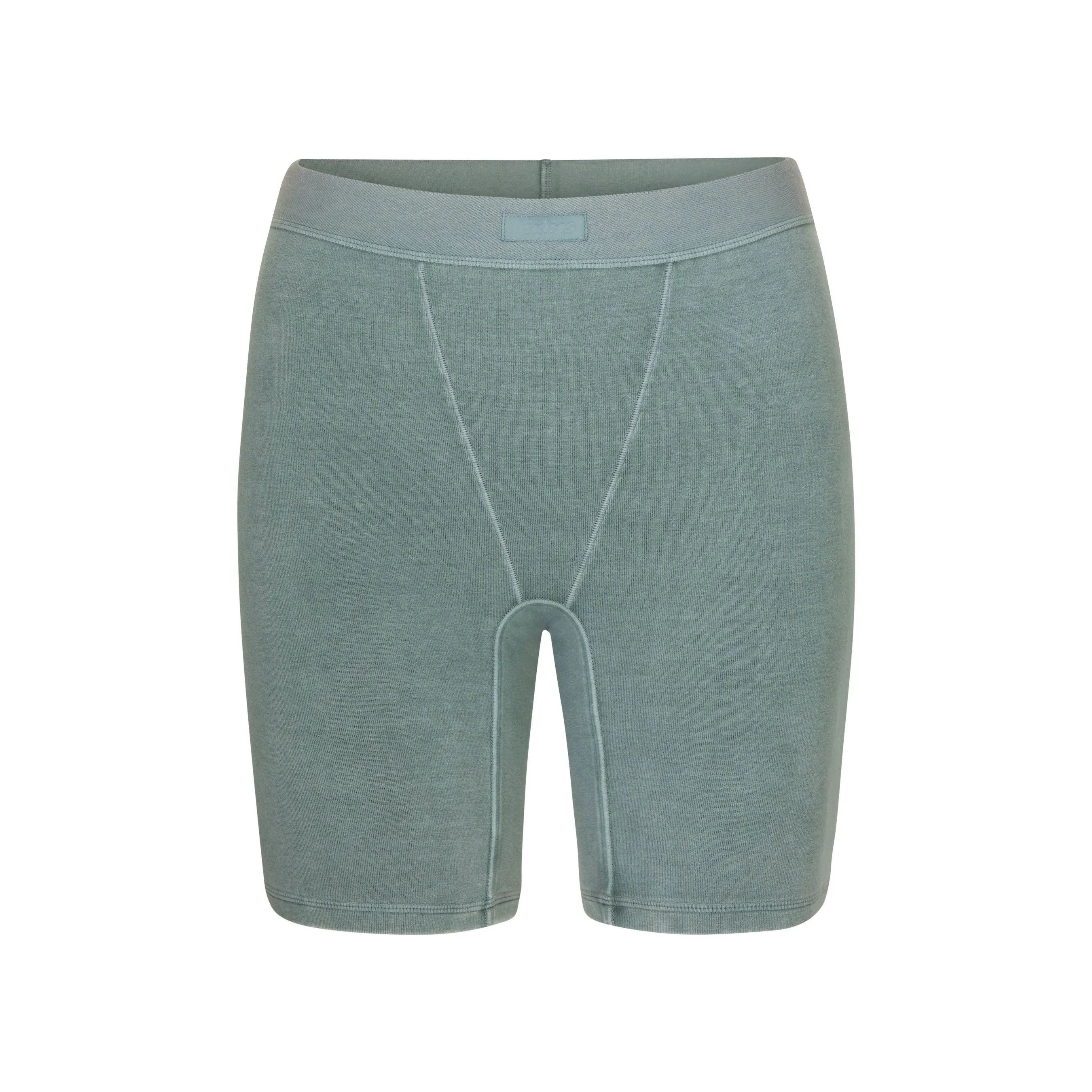 OUTDOOR BASICS SEAMED BIKE SHORT | BLUE CHALK