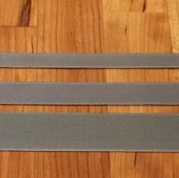 Pewter Cotton Ribbon with Satin Finish