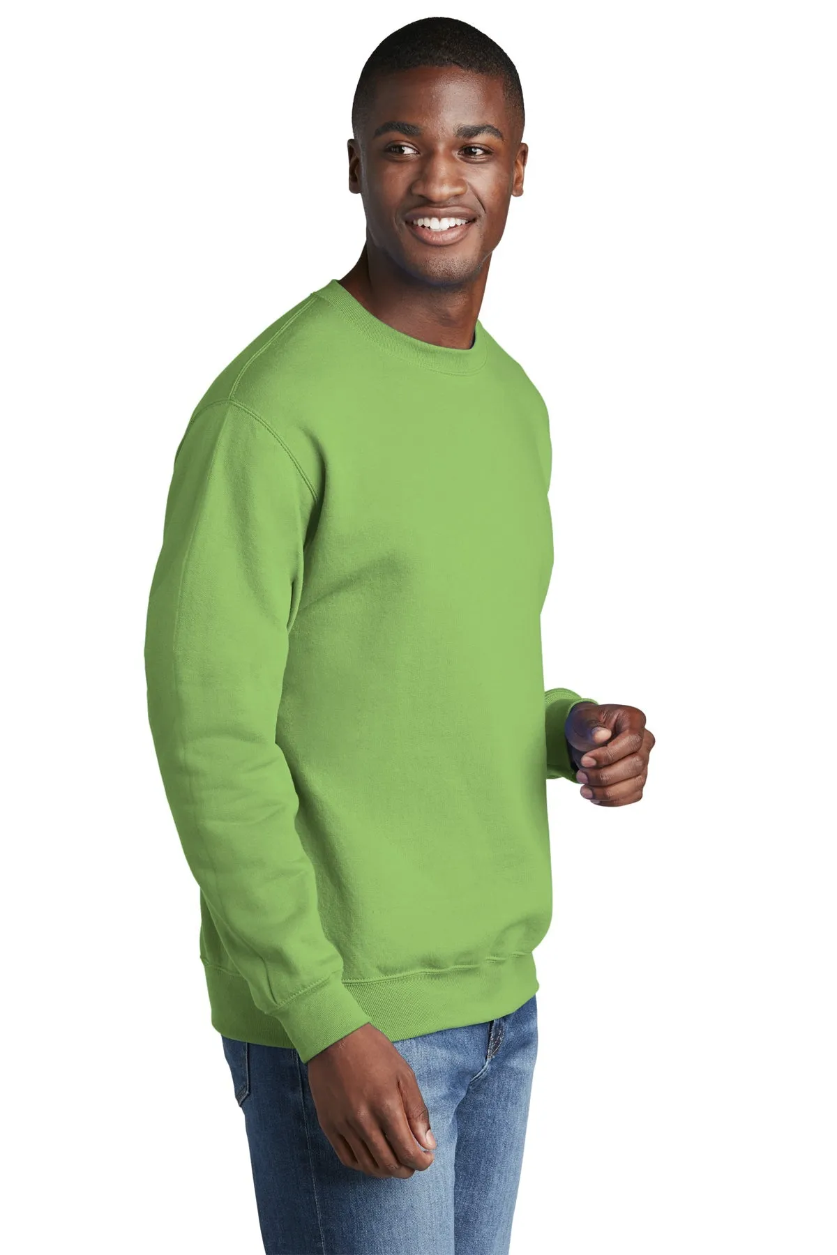 Port & Company Core Fleece Customized Sweatshirts, Lime