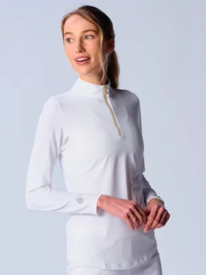 Quarter Zip Sun Protection Top In Various Colors