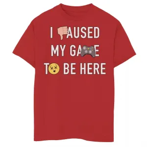 "My Game Paused" Graphic T-Shirt for Boys 8-20 Unbranded