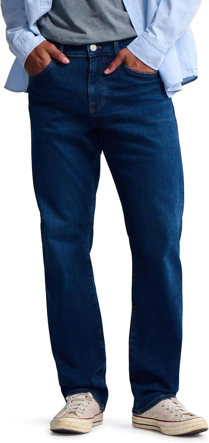 Roam Men's Mid Rise Relaxed Straight Leg Jeans