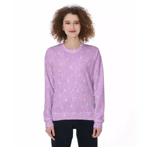 Starry Glitter Pink Unisex Cozy Sweatshirt