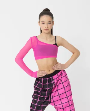 Studio 7, EDEN SINGLE SLEEVE CROP, Hot Pink, Adults, ADCT20