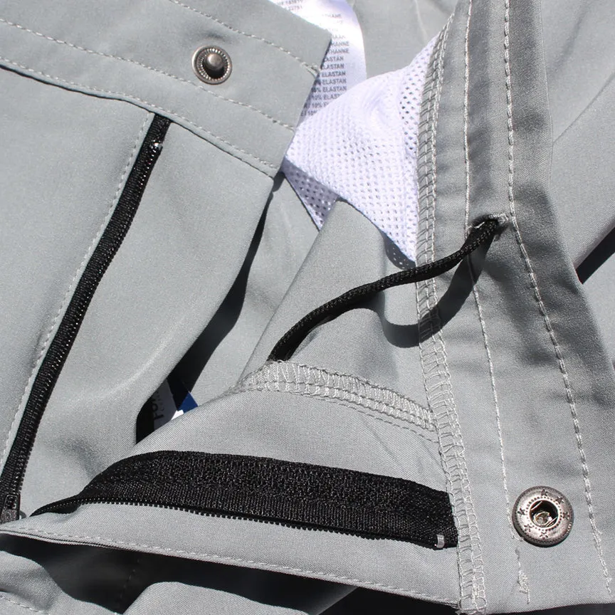 The 7 Line "Racing Stripe" Shorts - GREY
