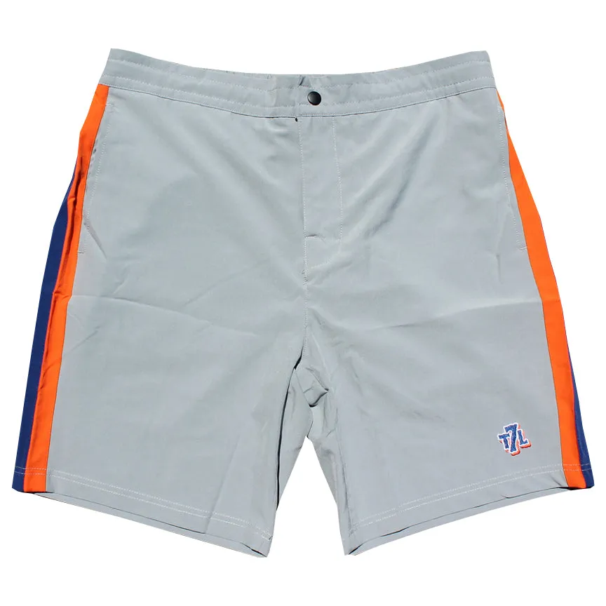 The 7 Line "Racing Stripe" Shorts - GREY