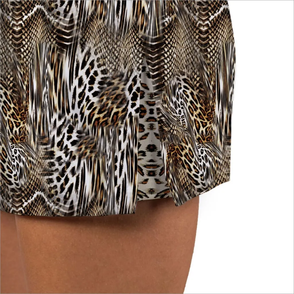 UNTAMED ANIMAL PRINT SKORT