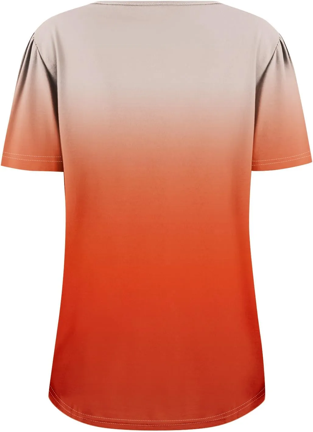 Womens Short Sleeve Tops Dressy Casual Blouses Spring Summer Outfits Flowy Pleated Front Crewneck Tee Shirts