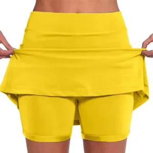 Womens Skorts with Pockets Tummy Control Plus Size Skorts for Women High Waist Athletic Sports Pants Skirt Casual